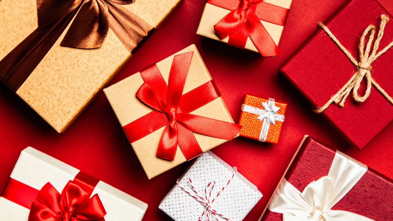 Professional gift presentation with elegant wrapping