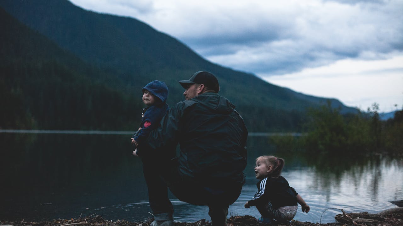 Father and son spending quality time together