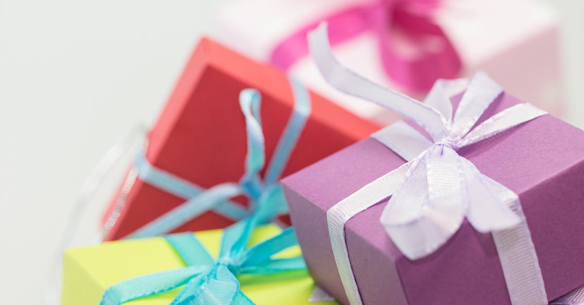 Gift-wrapped present with ribbon