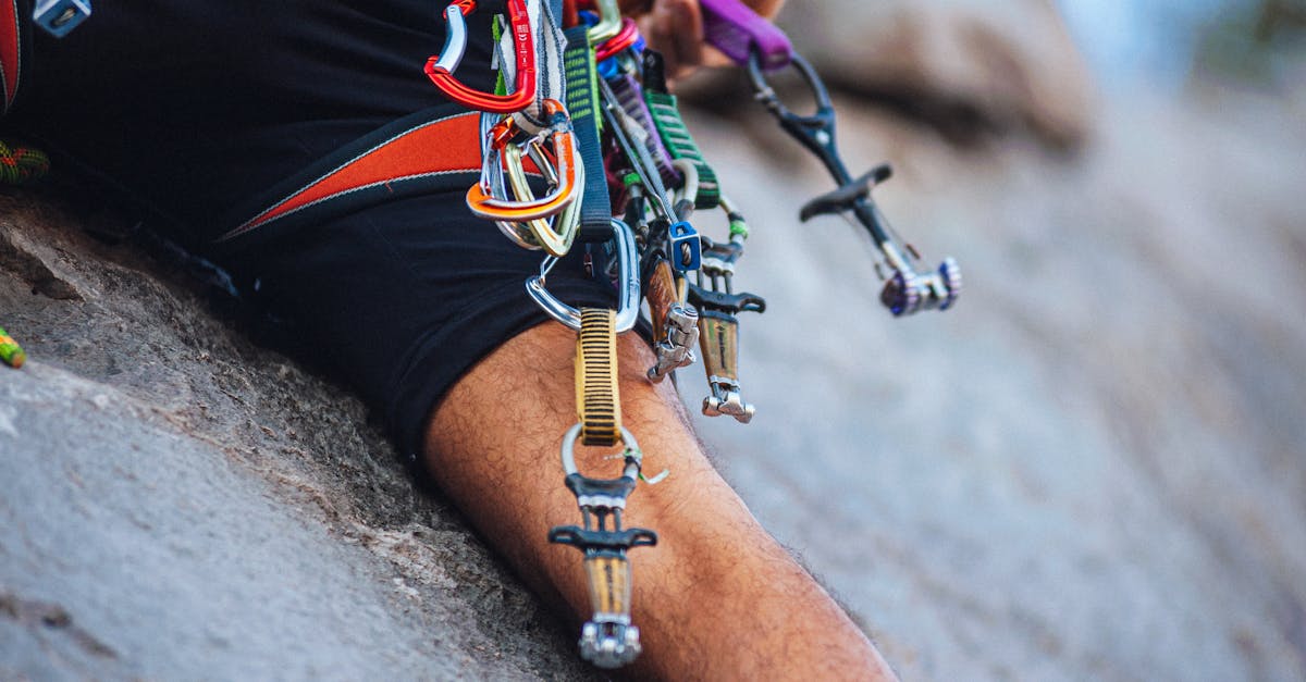 Rock climber on an outdoor cliff face