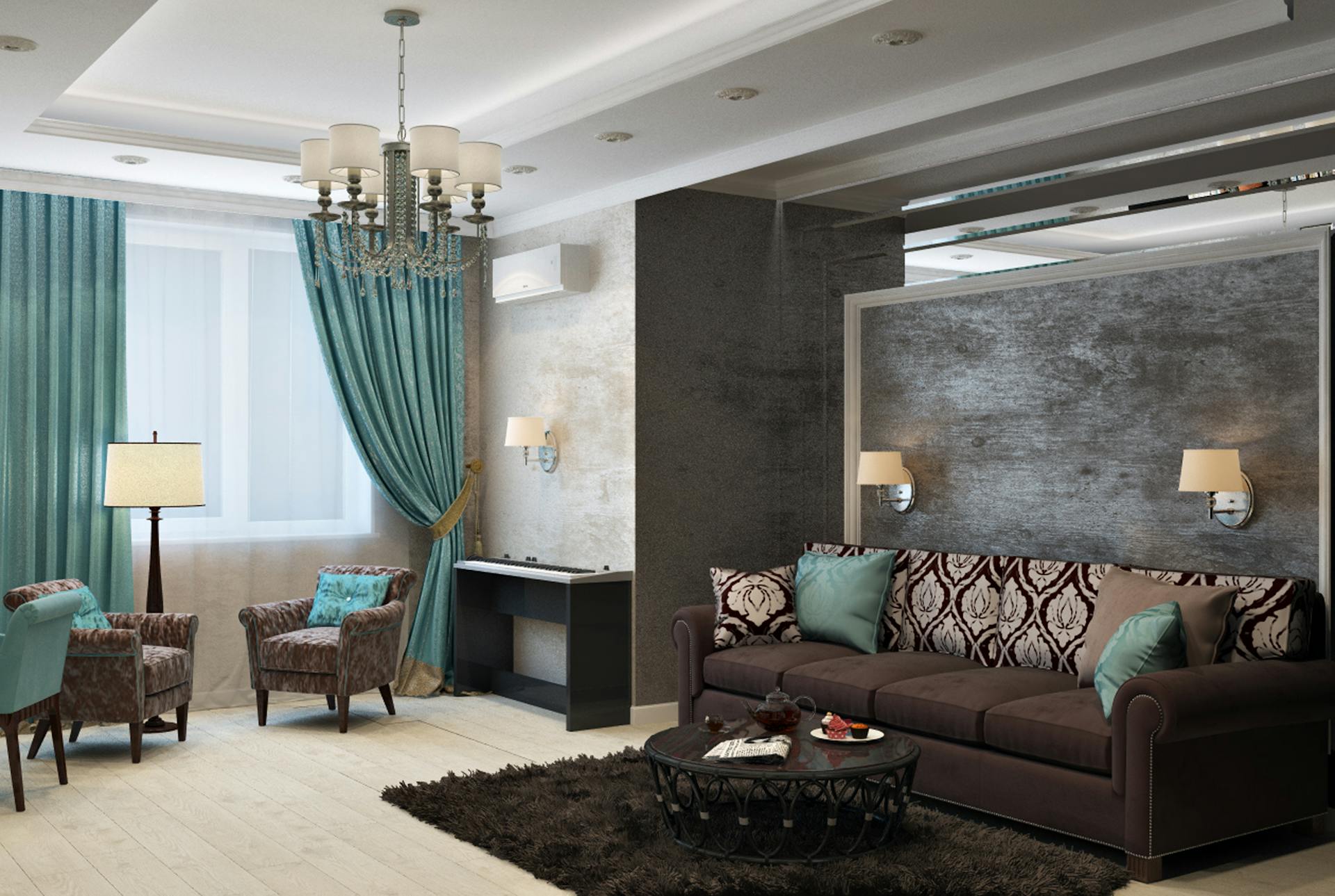 Warm and inviting home interior with decorative elements and cozy furnishings