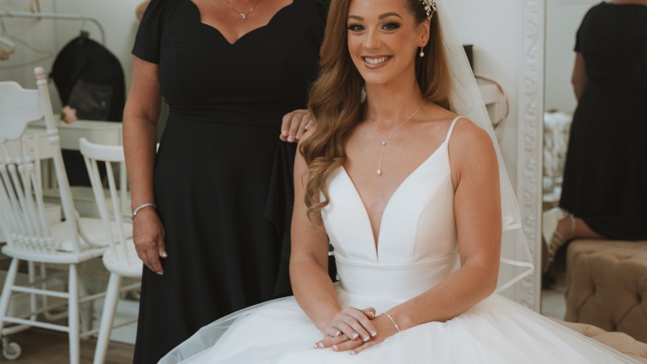 Mother and daughter sharing a heartfelt moment together