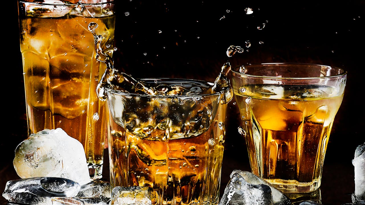Personalized whiskey glasses and flask bachelor party gifts