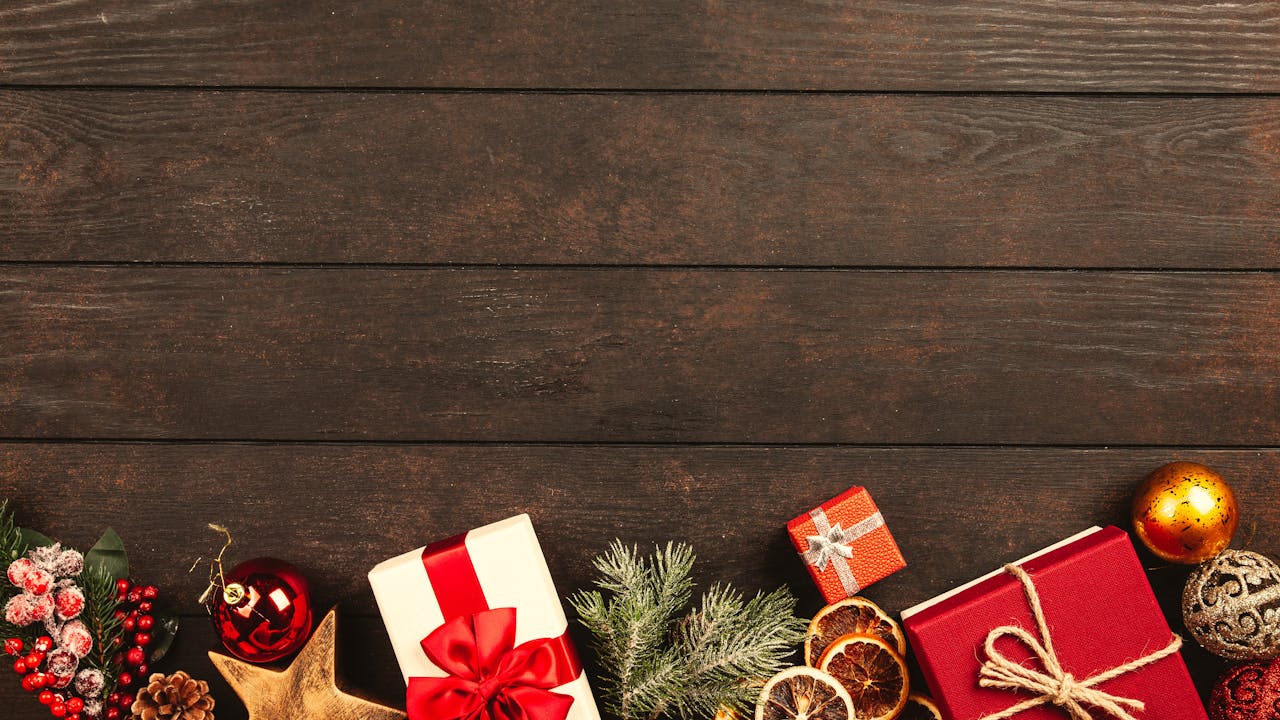 Beautifully wrapped gifts and presents