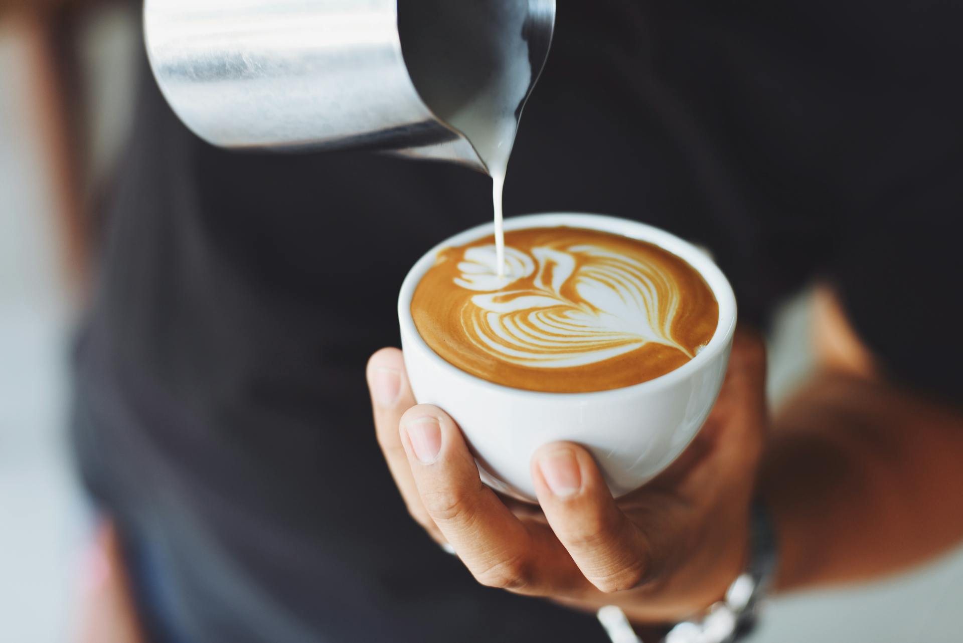 Coffee cup and wellness items for self-care