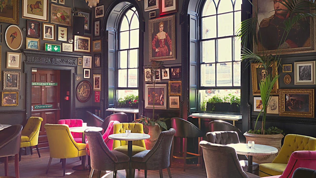 Beautiful framed portrait art displayed on a home wall