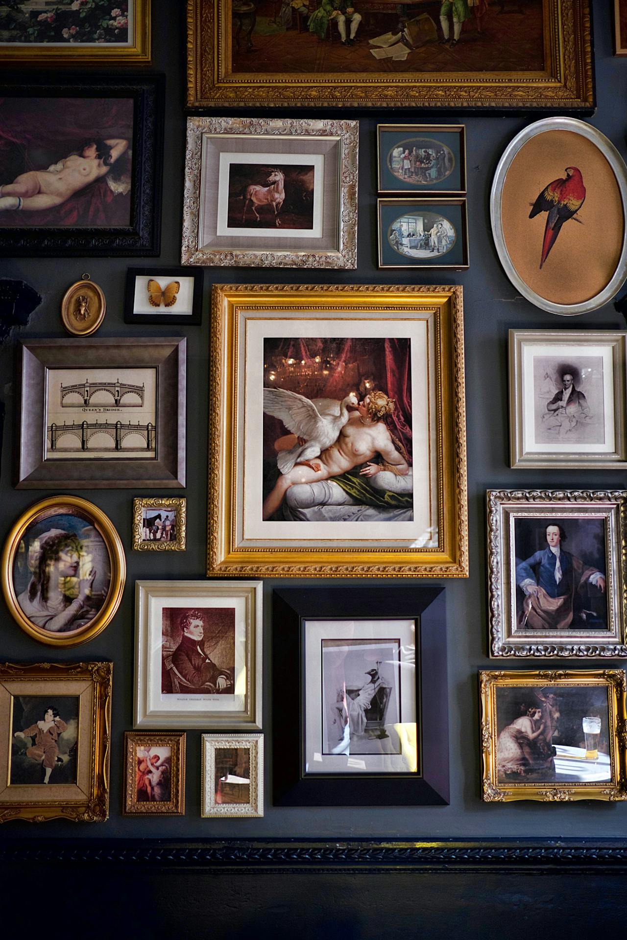Elegant framed artwork displayed in a modern interior